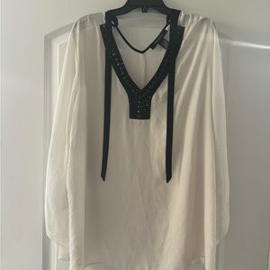 Ivory and black Shirt